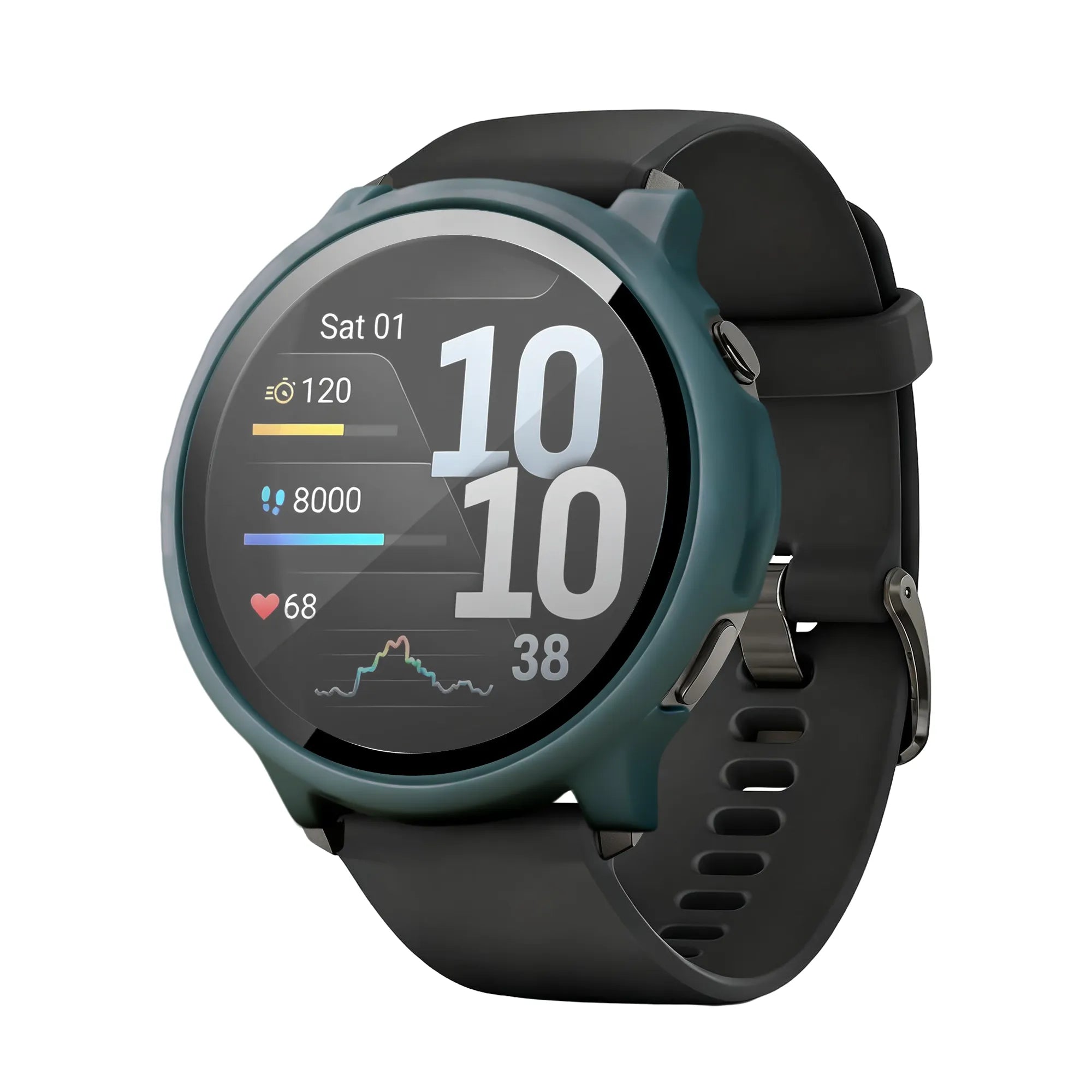 Bandz Garmin Venu 4 - 45mm PC Cover with Glass (Green)