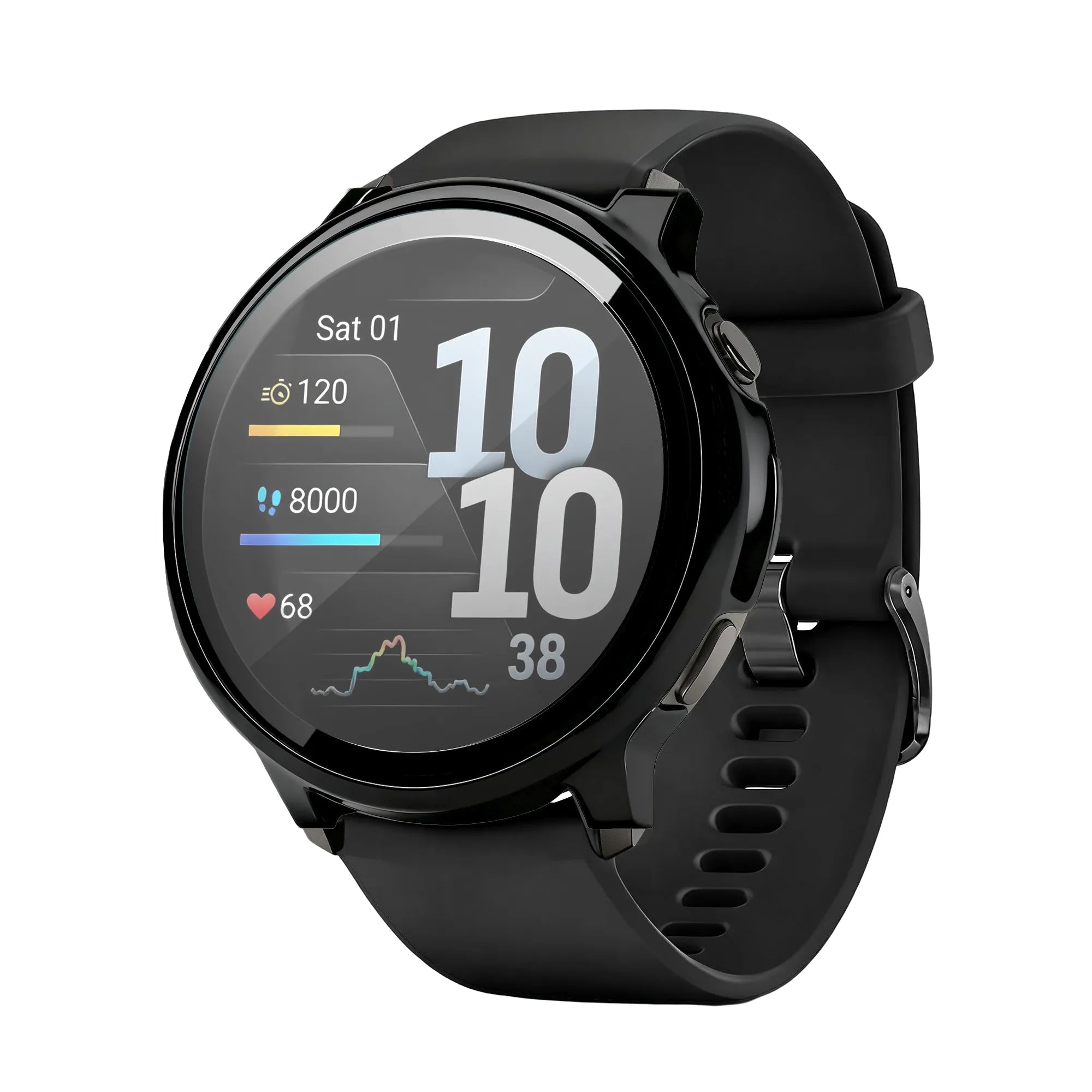 Bandz Protector PC con vidrio Garmin Venu 4 - 41mm (negro)