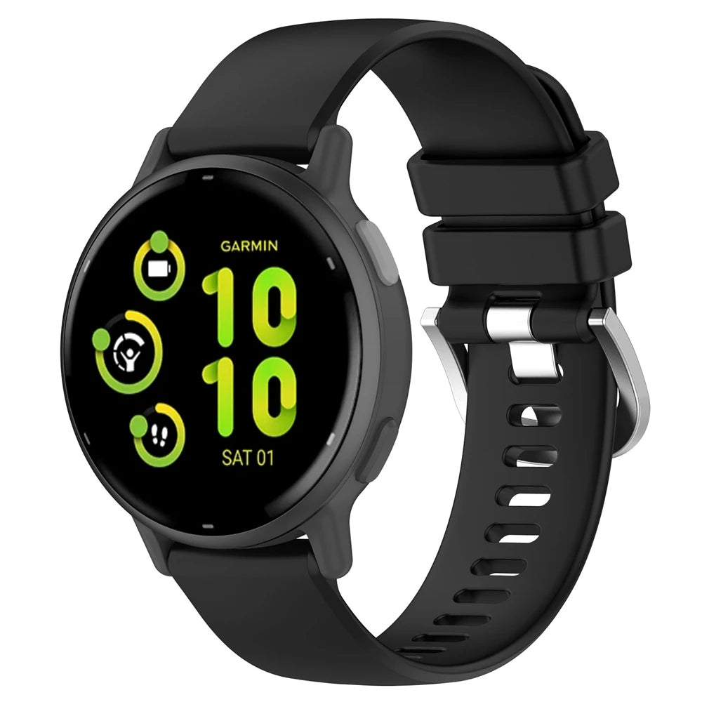 Correa silicona clásica Garmin Vivoactive 6 (negra)