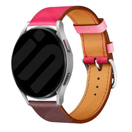 Correa cuero 'Duo' Gard Pro Health Smartwatch 3 - 48mm (rosa intenso/marrón rojizo)