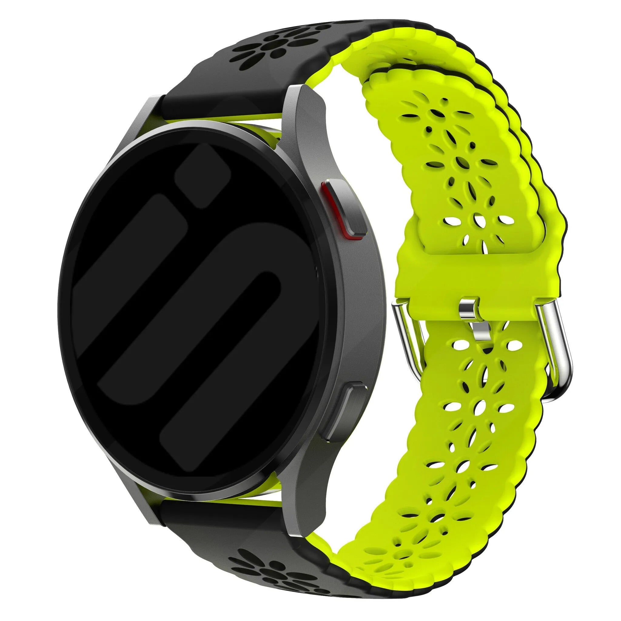 Amazfit GTR Mini Patterned Silicone Strap (Black/Green)