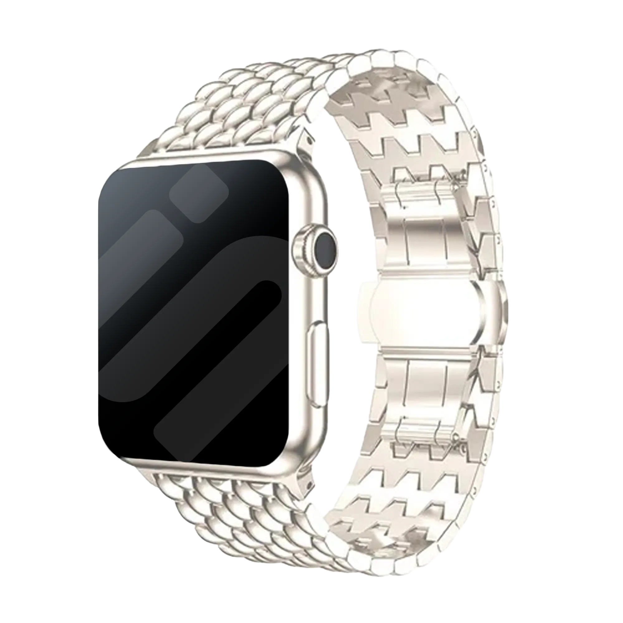 Correa acero dragón Apple Watch (blanco estrella)