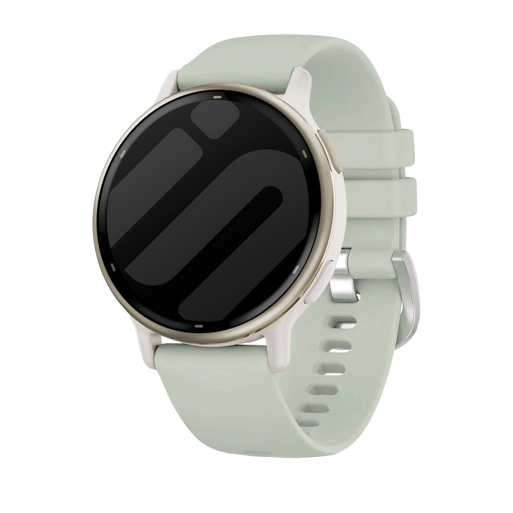Correa silicona clásica Garmin Vivoactive 5 (verde claro)