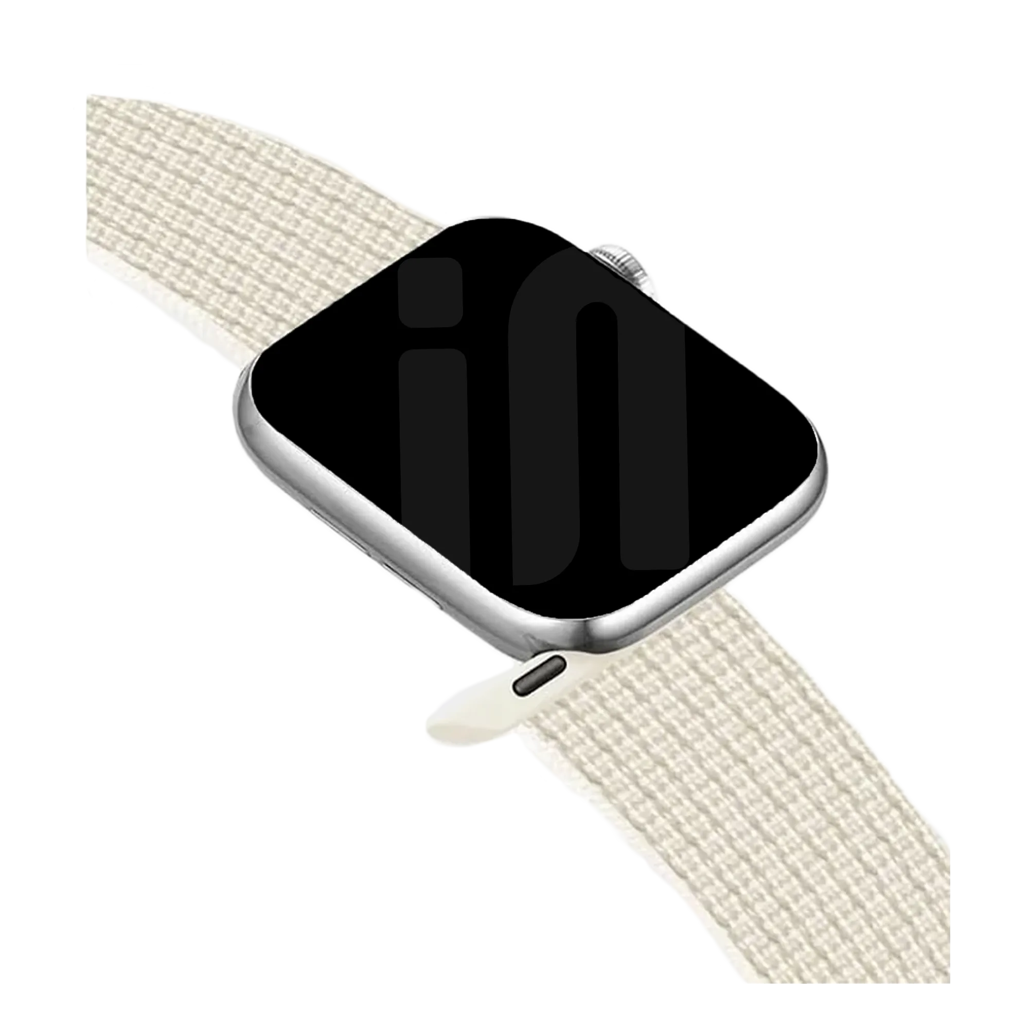 Correa nylon con hebilla Apple Watch (blanco estrella)