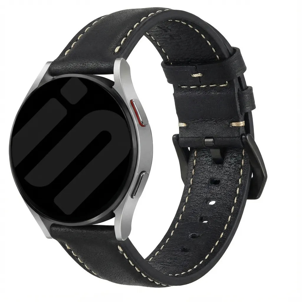 Correa cuero TicWatch Pro 5 Enduro (negro)