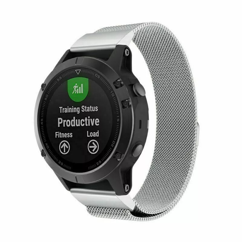 Correa milanesa Garmin Approach S62 (plateado)