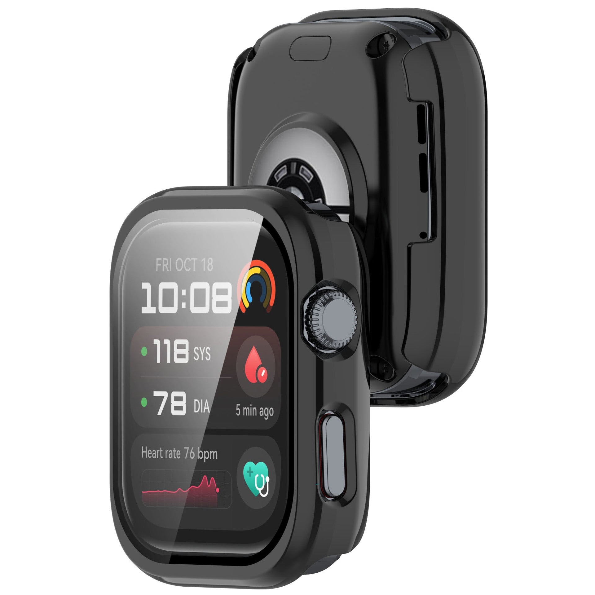 Funda rígido con cristal Huawei Watch D2 (negra)