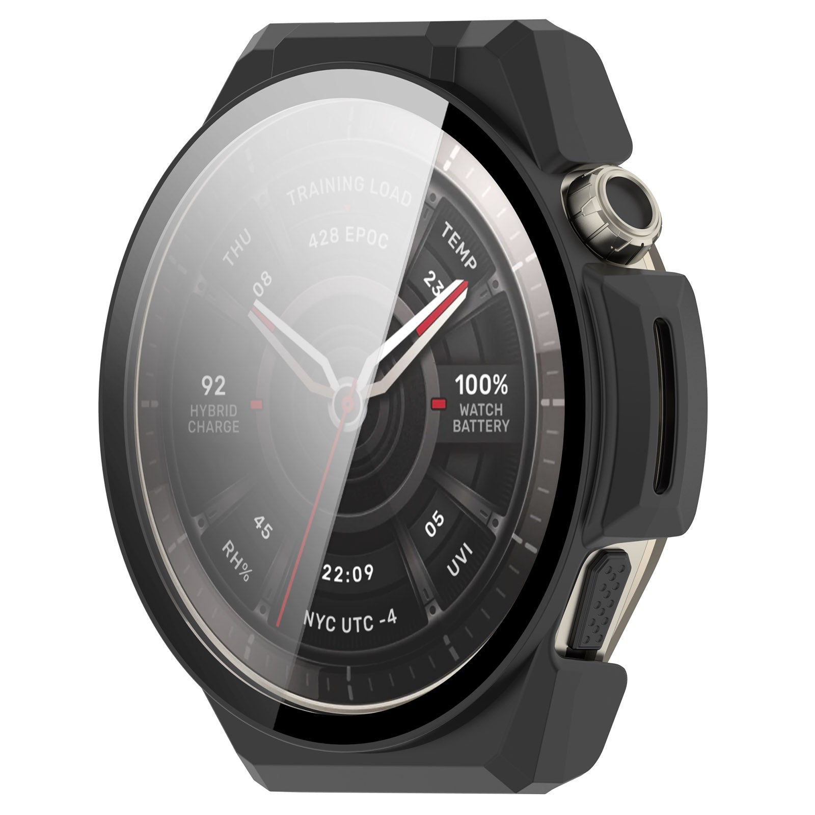 Amazfit Balance Ultra PC Case with Glass (Black)