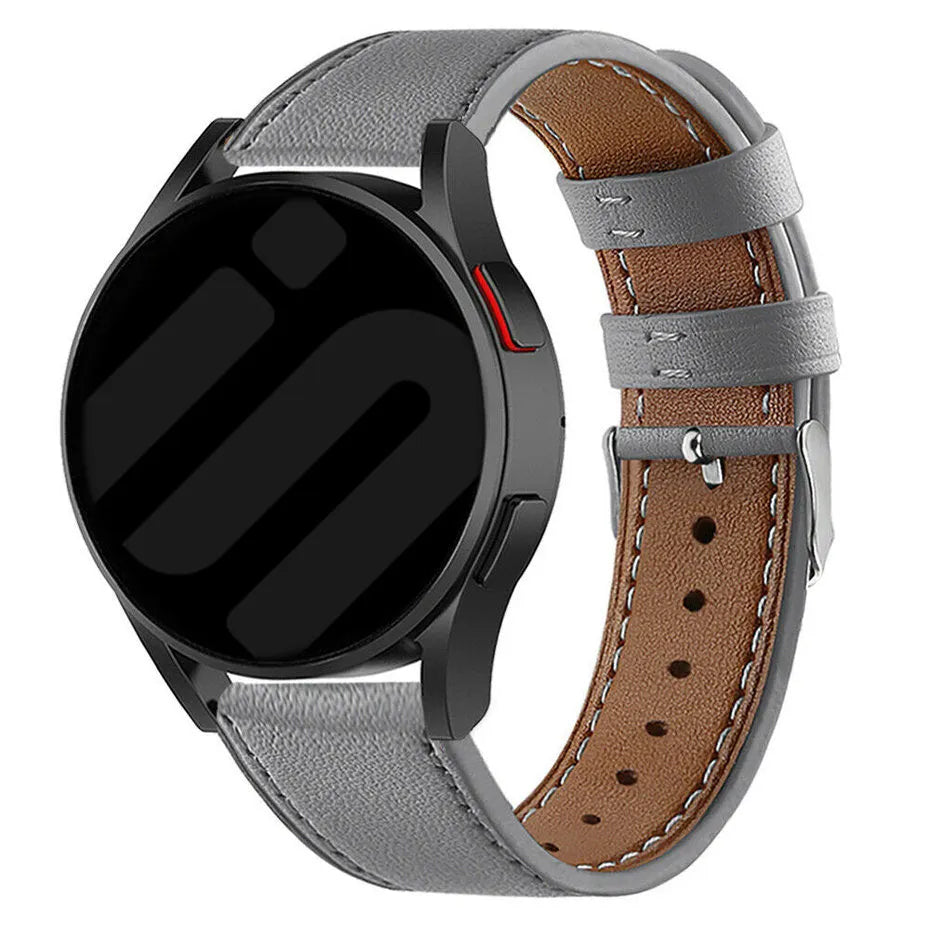 Oppo Watch X Modern Leather Strap (Grey)