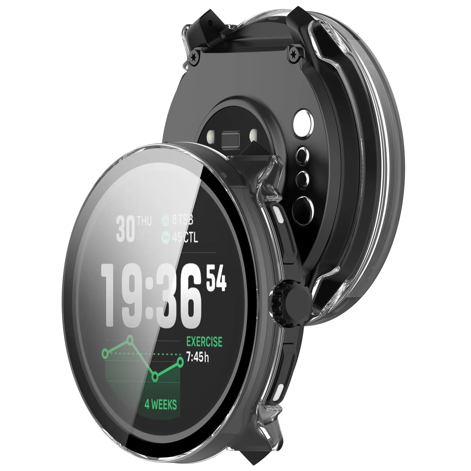 Funda con vidrio PC Suunto Race 2 (transparente)