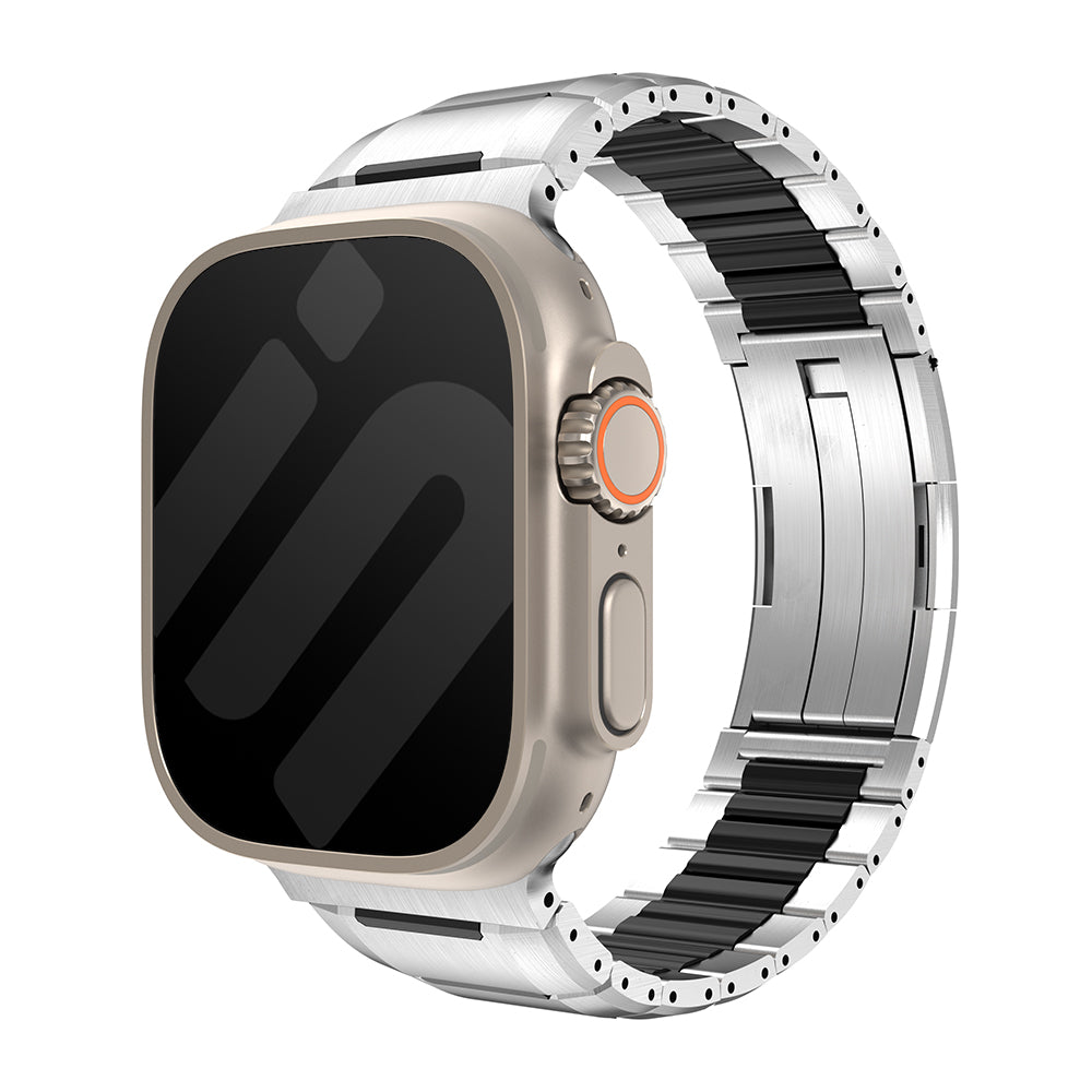 Correa acero híbrido Apple Watch Ultra (titanio/negro)