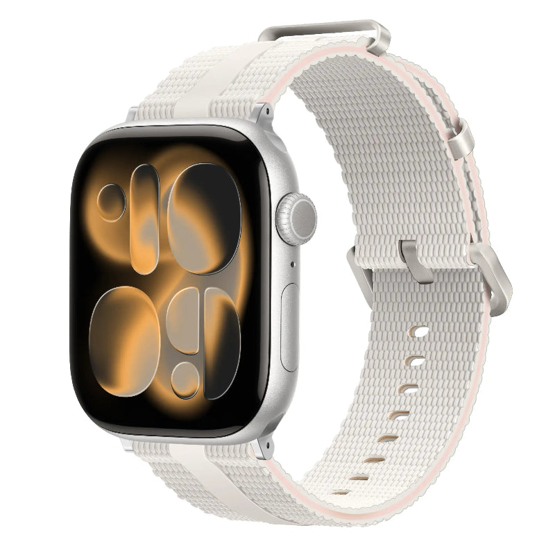 apple watch silicone band starlight