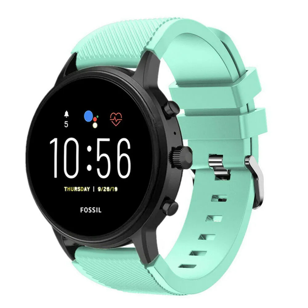 Correa silicona Fossil Gen 4 Explorist HR (aqua)