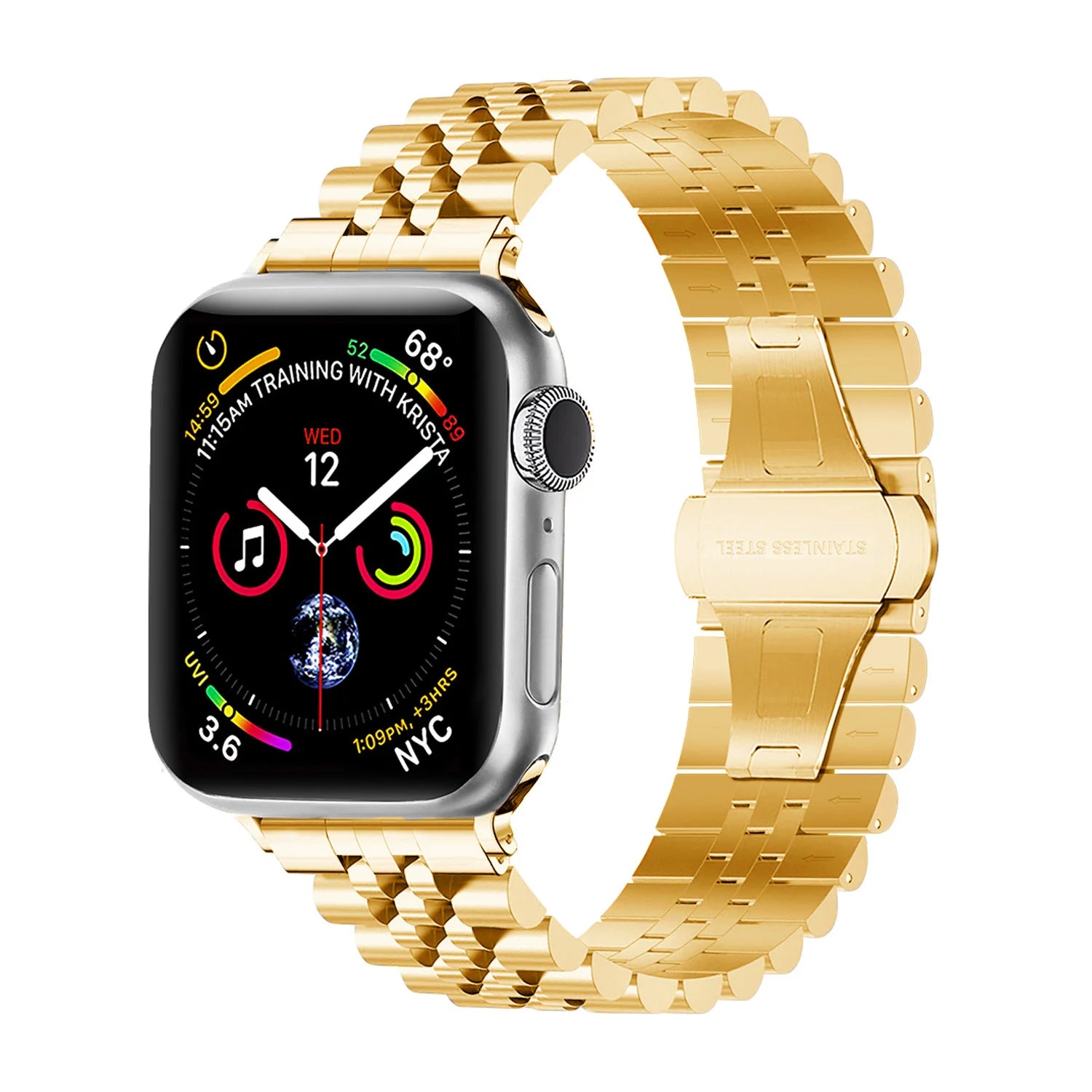 Correa acero Jubilee Apple Watch (dorado)