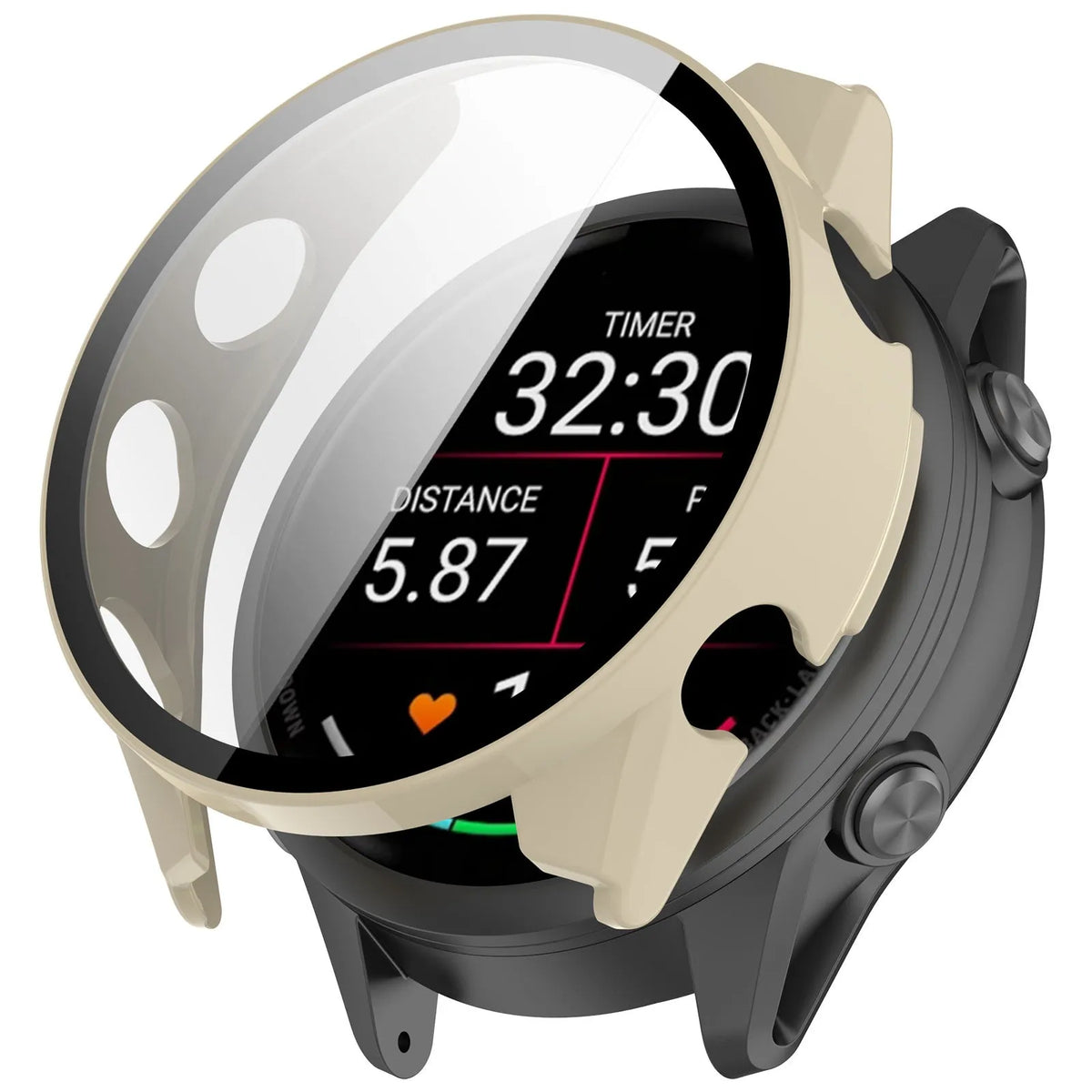 Garmin Forerunner 570 - 42mm Hard Case with Glass (Beige)