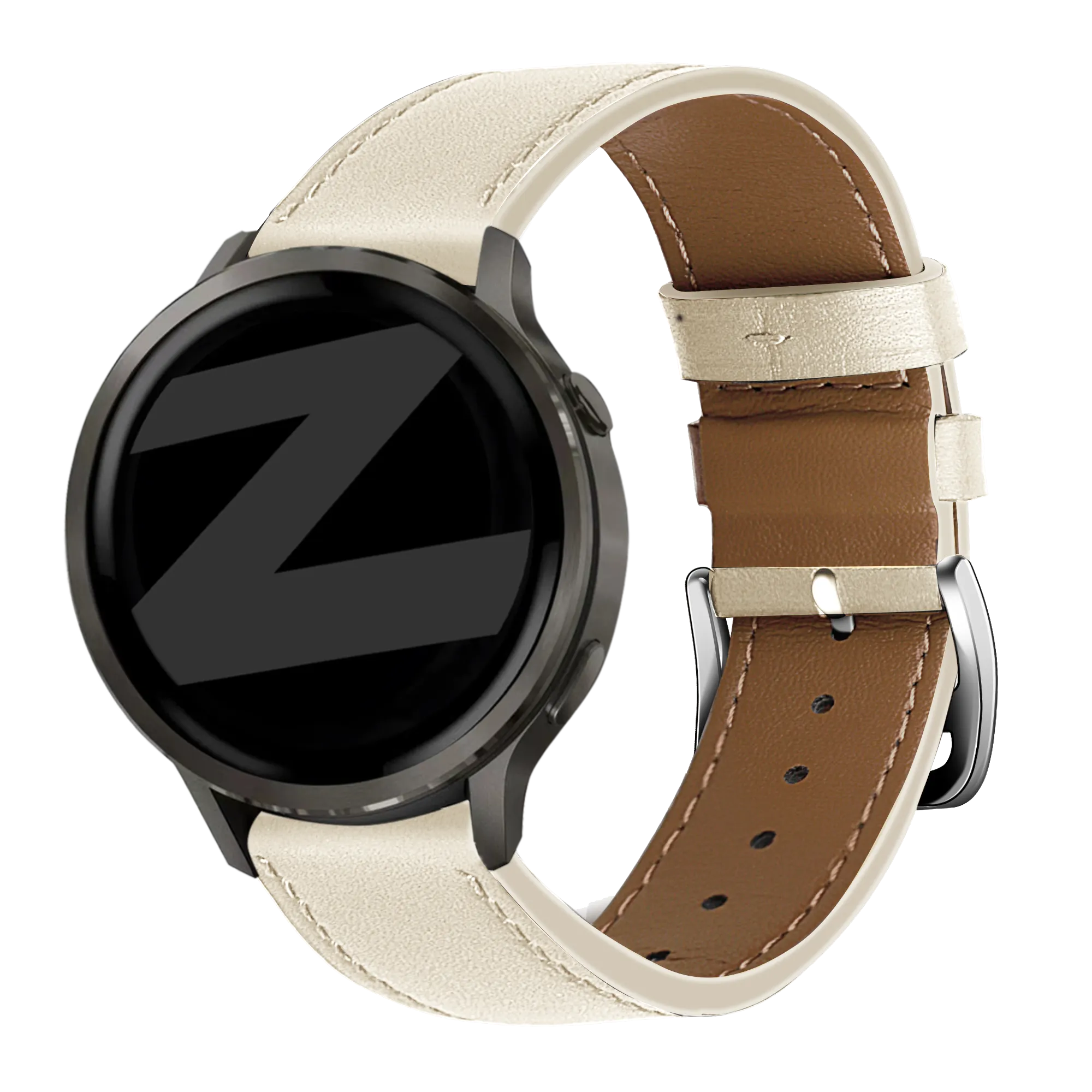 Bandz Correa cuero 'Deluxe' Garmin Approach S42 (beige)