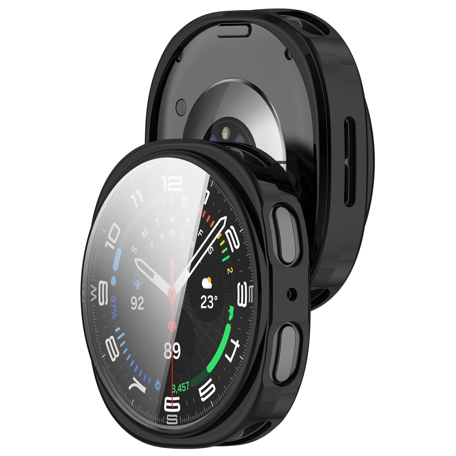 Funda TPU Samsung Galaxy Watch 8 / 9 - 44mm (negro)