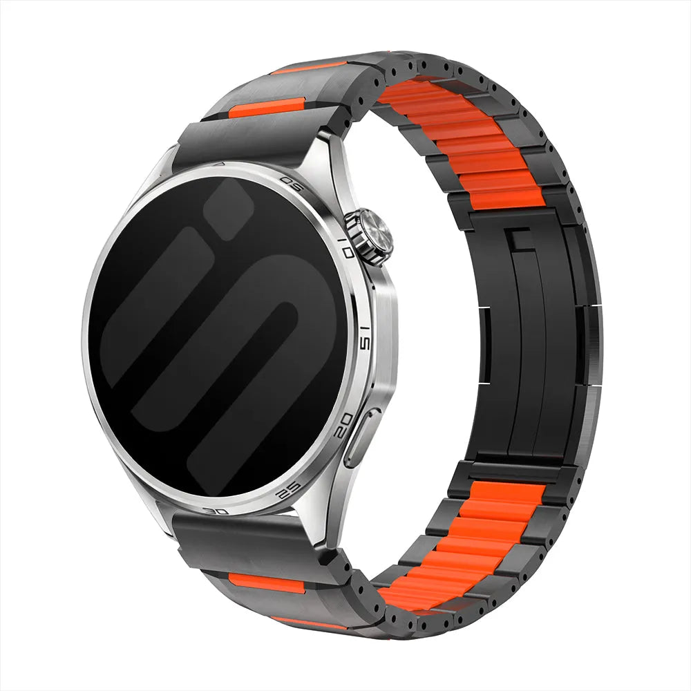 Correa acero híbrido 'One Push' Polar Grit X2 Pro (negro/naranja)