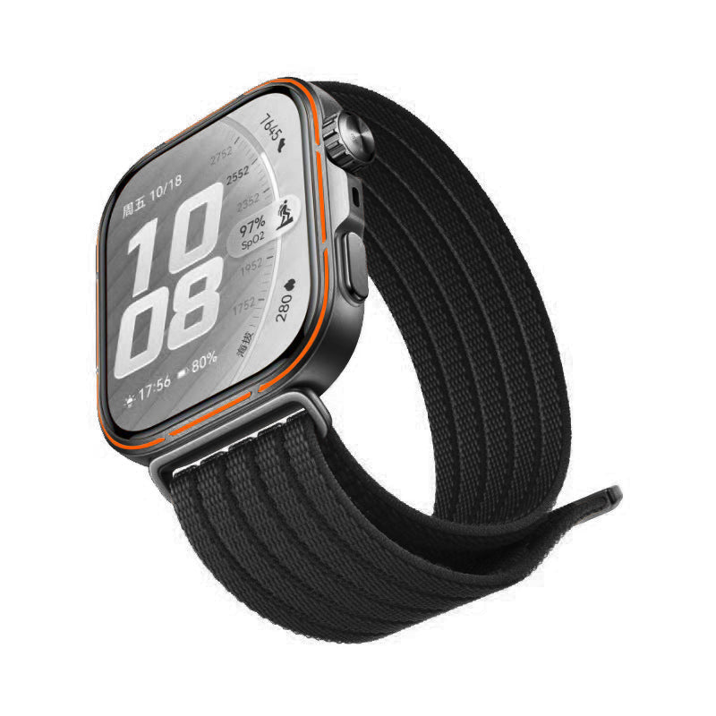 Correa nylon ultrafina Huawei Watch Fit 4 Pro (negro)