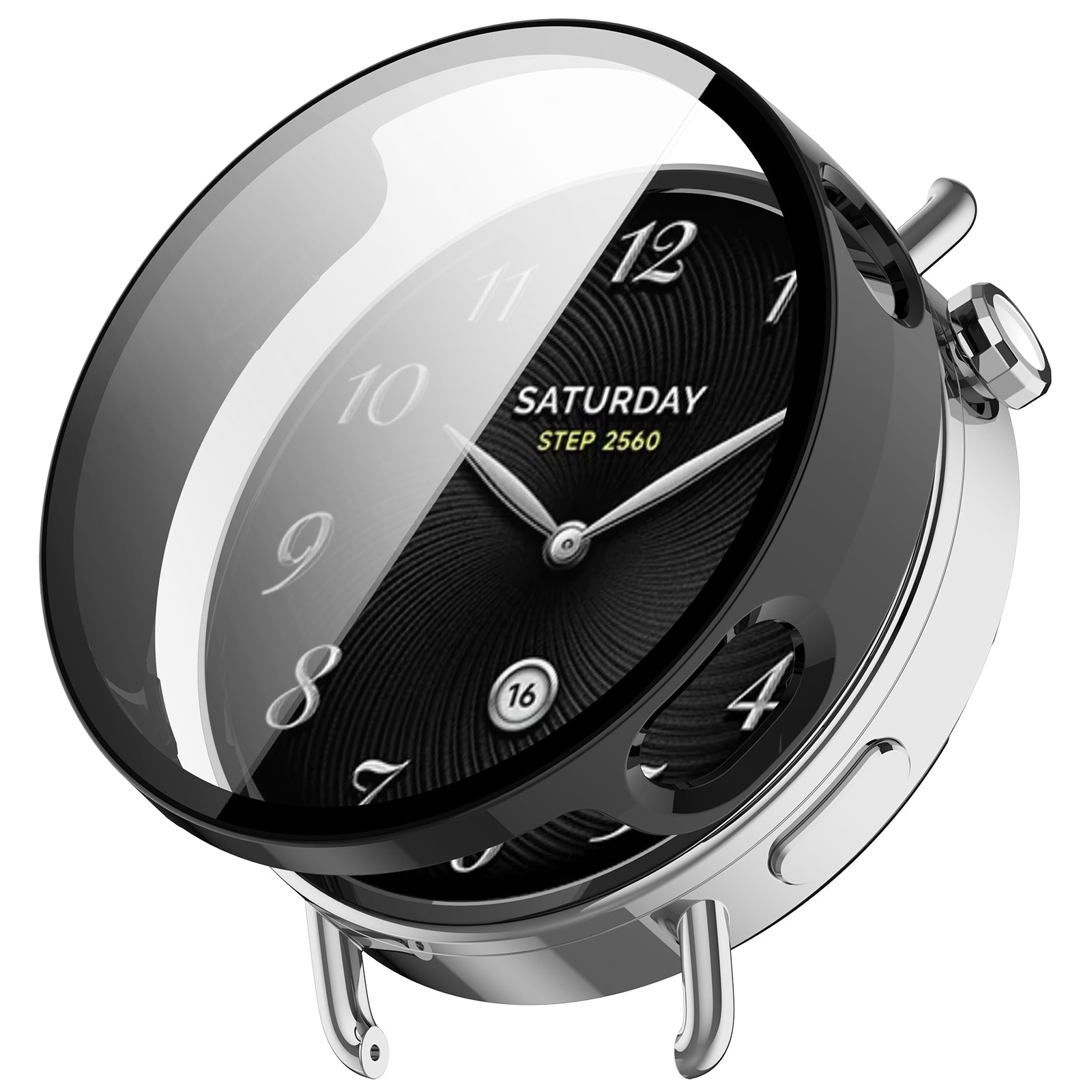 Funda PC con vidrio Xiaomi Watch S4 - 41mm (negro)
