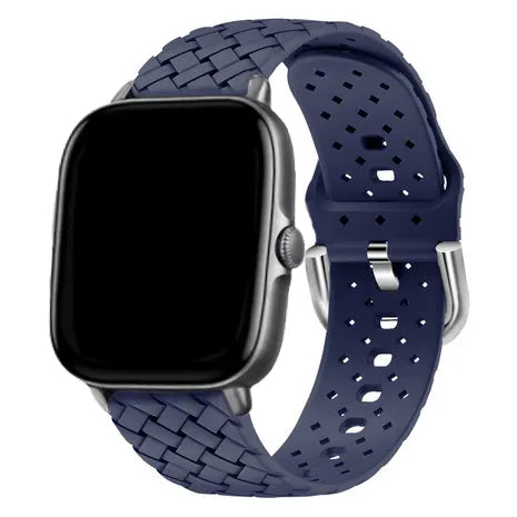 Correa silicona tejida Amazfit GTS 2 (azul oscuro)