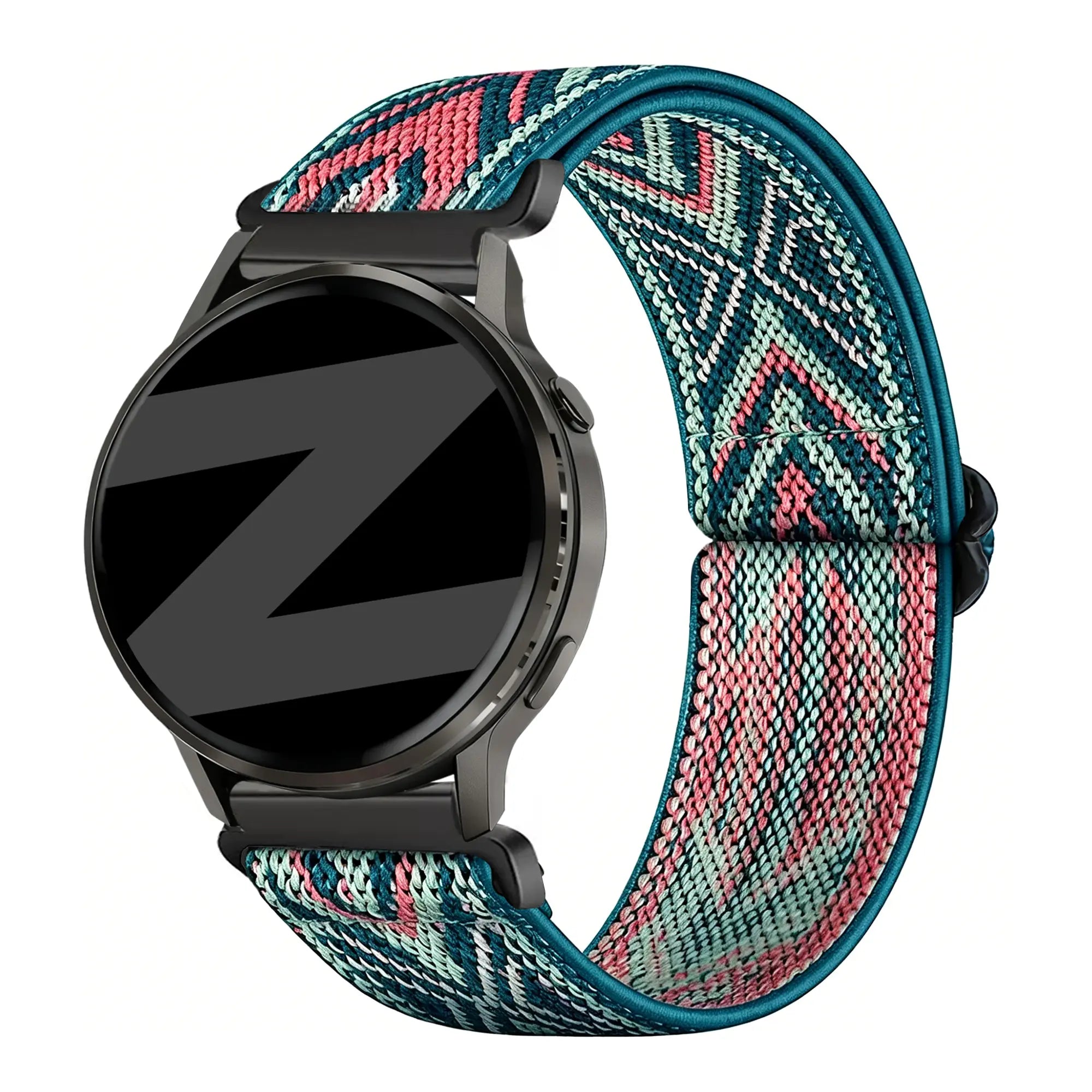 Bandz Garmin Venu 2s Elastic Nylon Strap (Blue Mix)