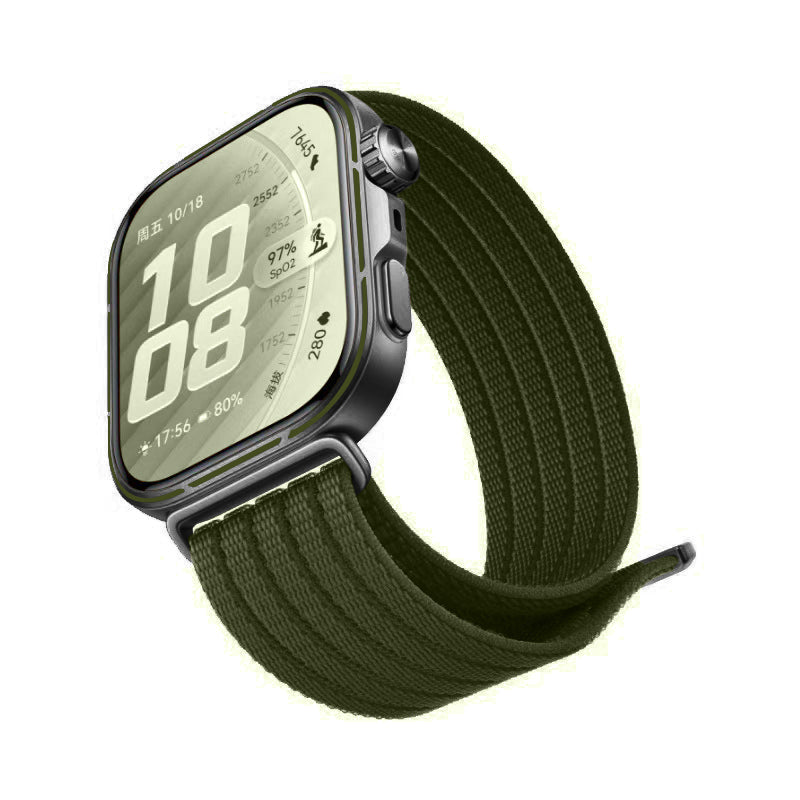 Correa nylon ultrafina Huawei Watch Fit 3 (verde oscuro)