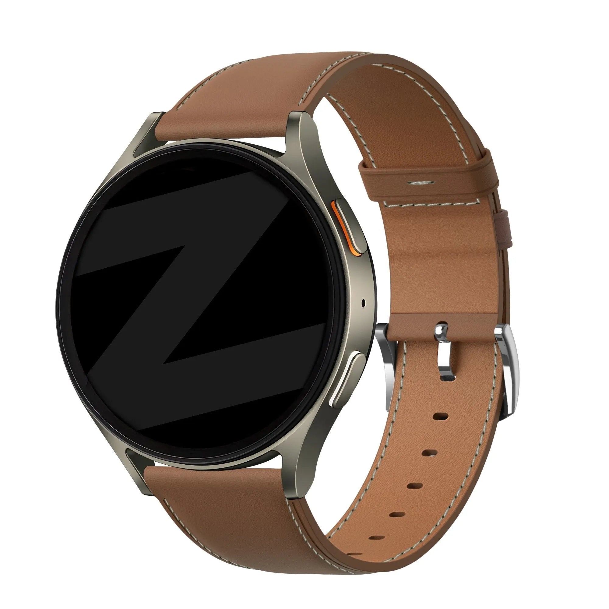 Bandz Coros Pace 2 Leather Strap 'Easy Fit' (Brown)