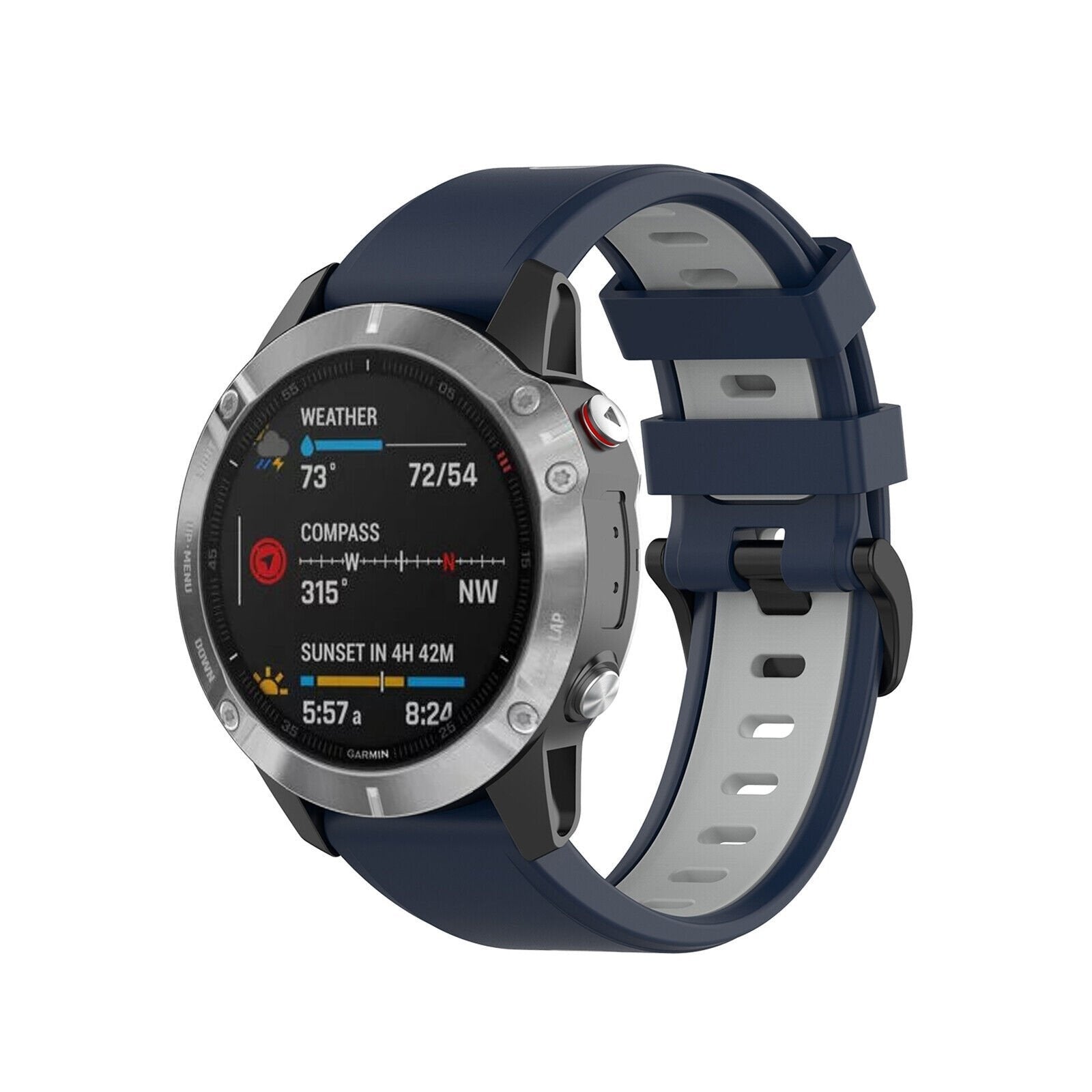 Correa deportiva con hebilla Garmin Fenix 8 Pro - 51mm (azul/gris)