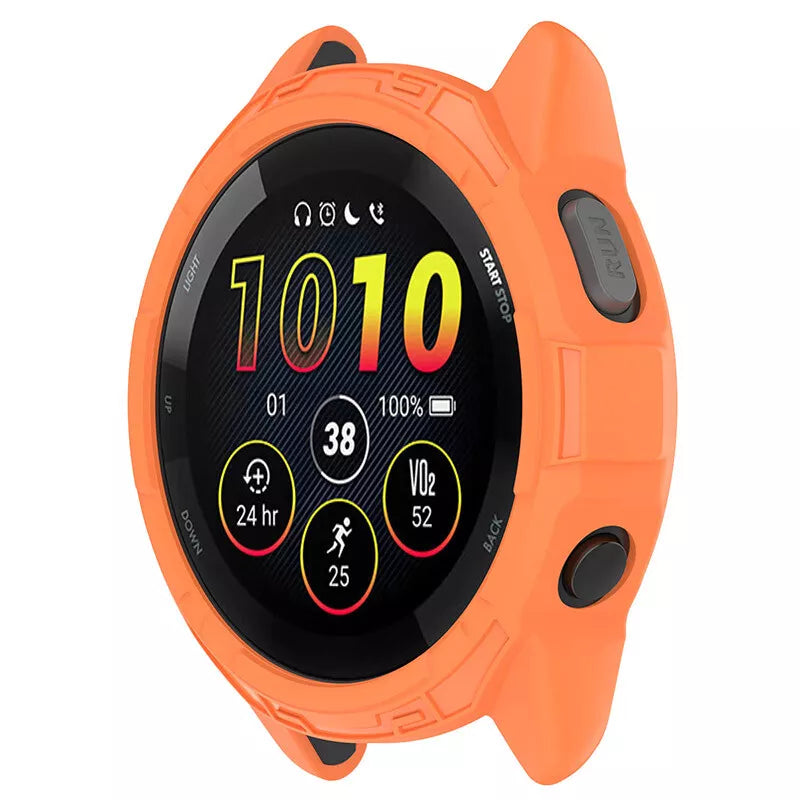 Funda TPU robusta Garmin Forerunner 265 (naranja)