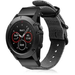 Correa nylon con hebilla Garmin Instinct E - 45mm (gris)
