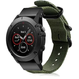 Correa nylon con hebilla Garmin Instinct E - 45mm (verde)