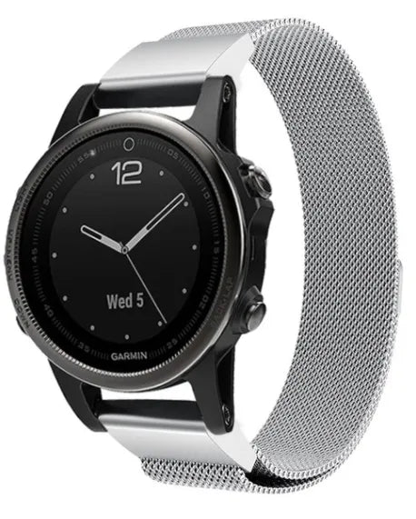 Correa milanesa Garmin Approach S70 - 42mm (plateado)