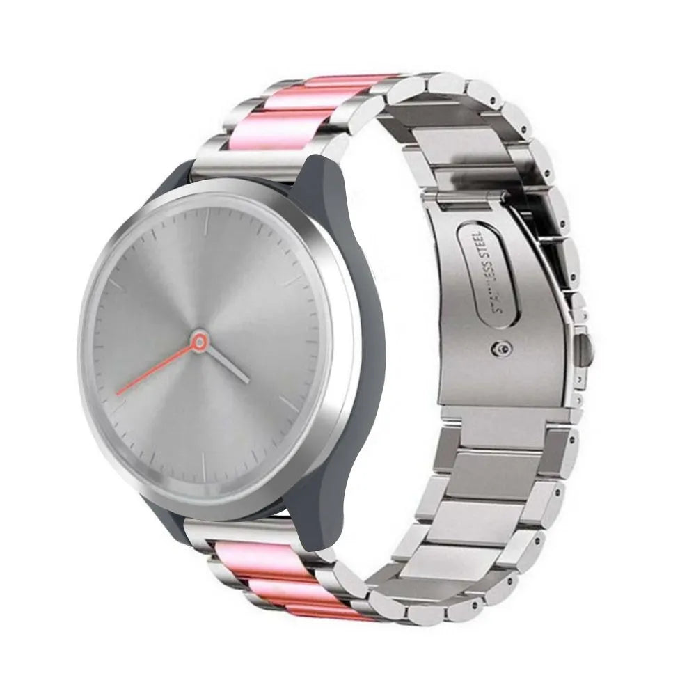 Steel Strap, on a watch, 3/4 front view