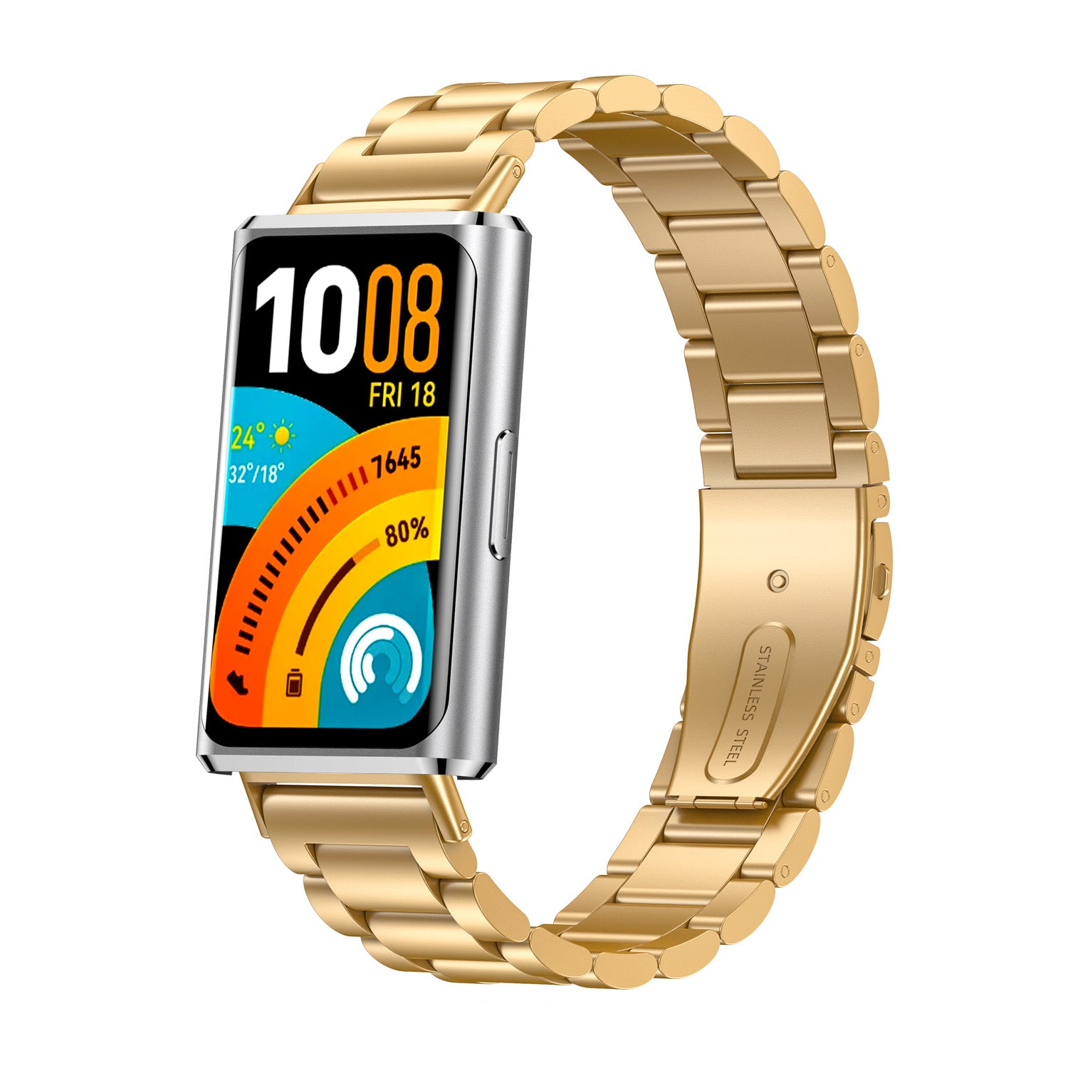 Huawei Band 11 Pro Steel Strap (Gold)
