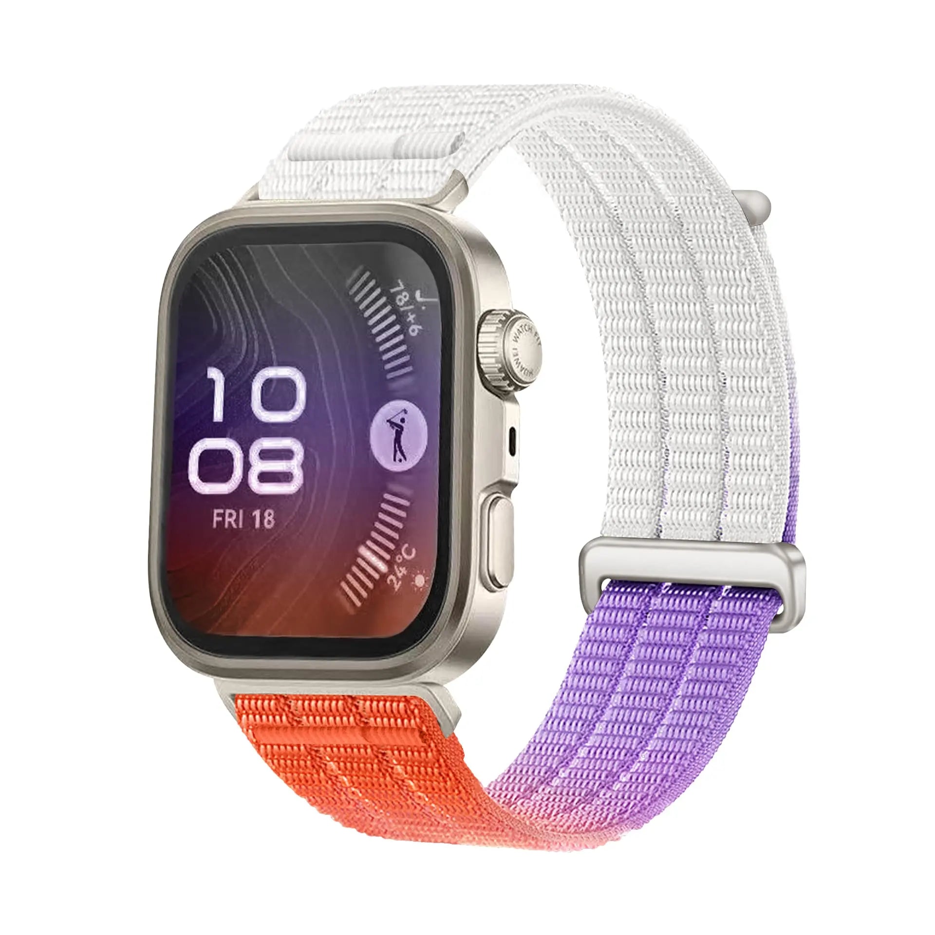 Correa nylon air Huawei Watch Fit 5 Pro (naranja degradado)
