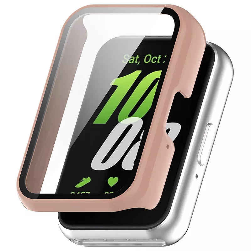 Funda rigido con vidrio Samsung Galaxy Fit 3 (rosa)