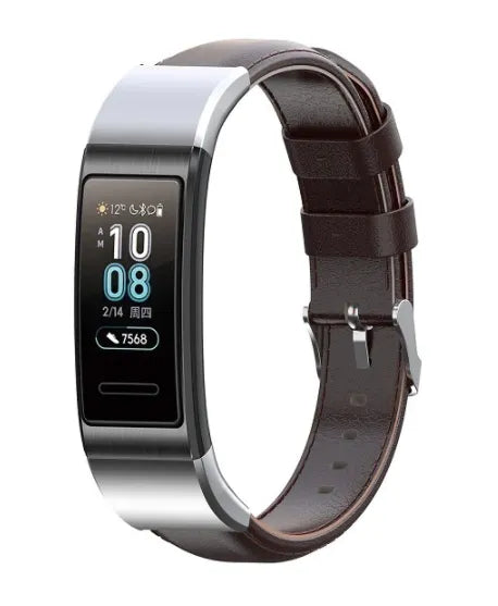 huawei-band-4-pro-lederarmband-braun