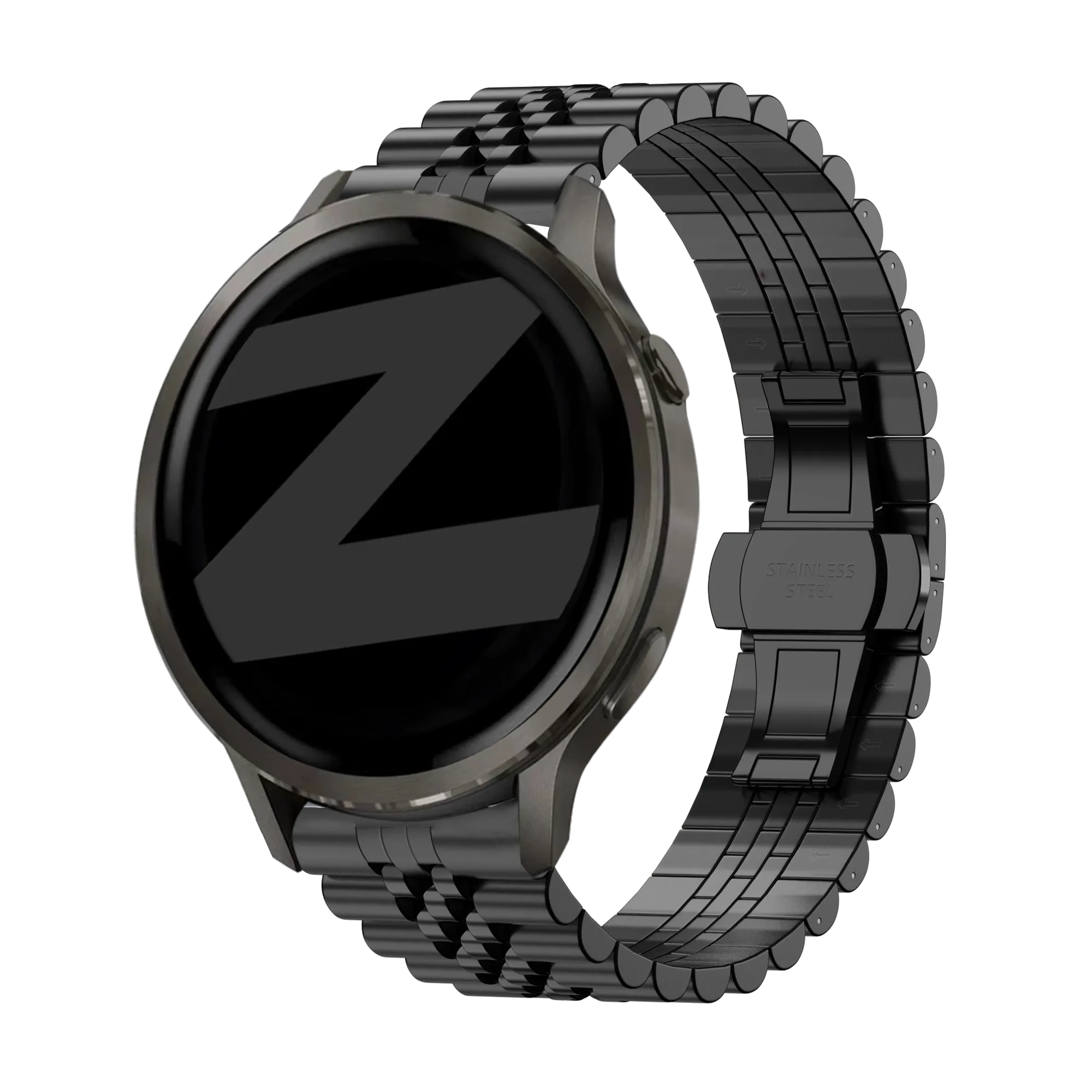 Bandz Correa acero 'Jubilee' Garmin Forerunner 265s (negro)
