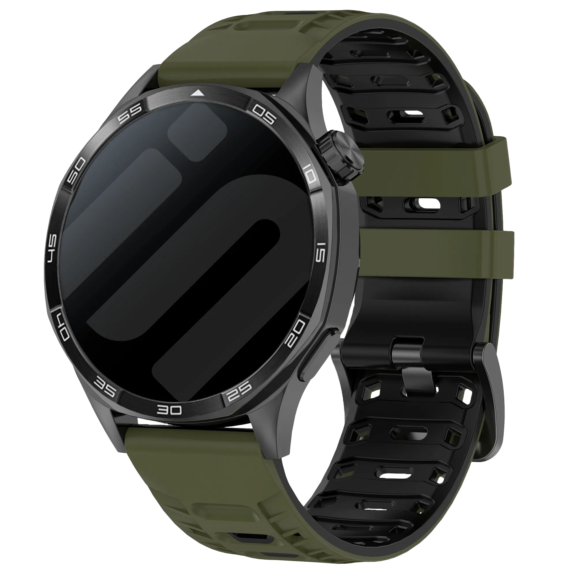 Correa deportiva de sarga Huawei Watch GT 3 Pro 46mm (verde/negro)