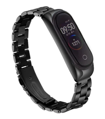 Correa acero Xiaomi Mi Band 6 (negra)