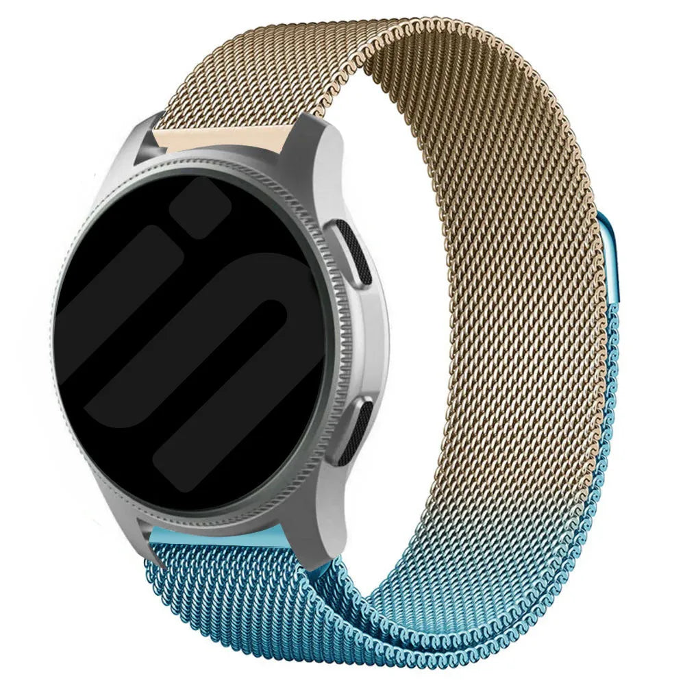 Correa milanesa Coros Apex 46mm (azul/dorado)