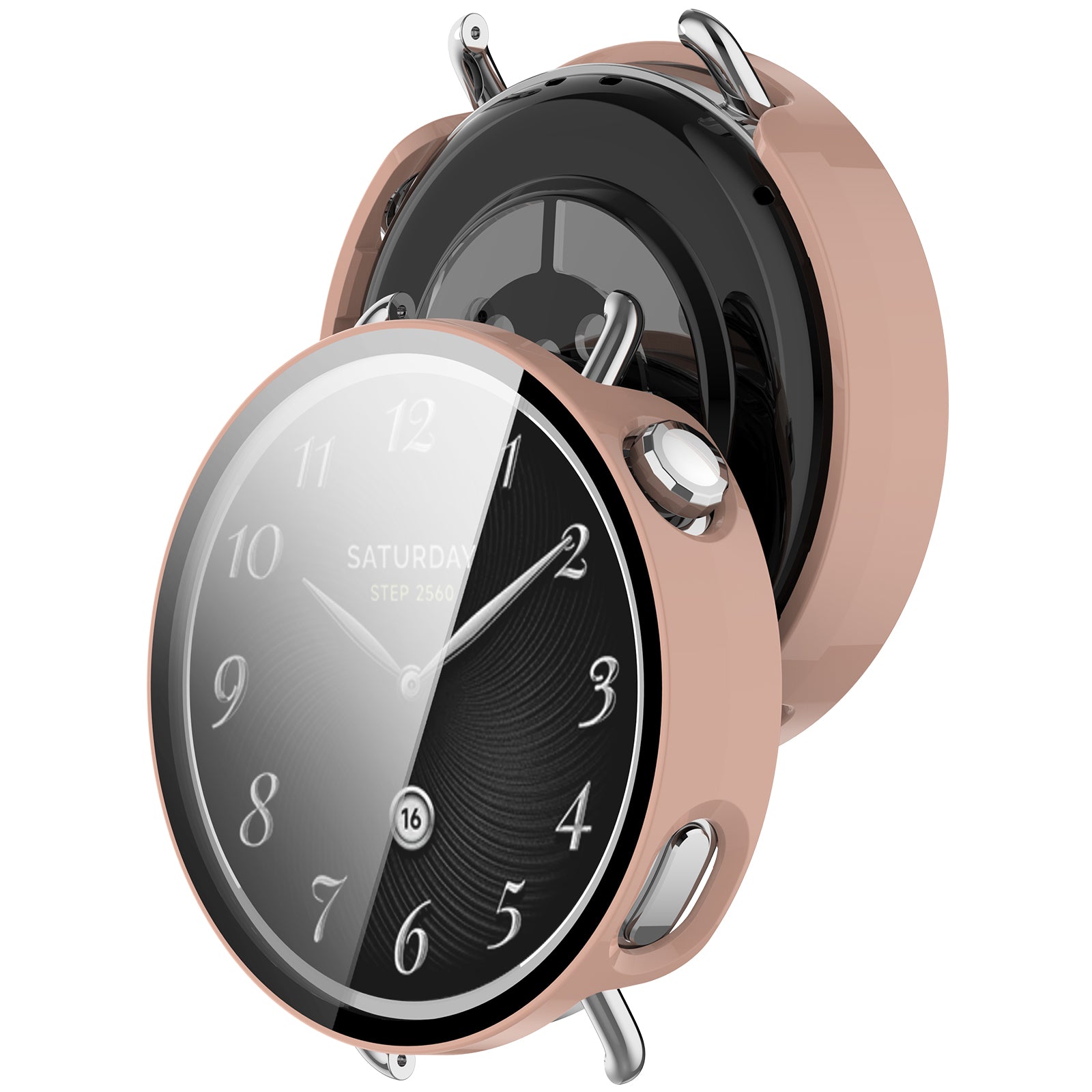 Funda PC con vidrio Xiaomi Watch S4 - 41mm (rosa)