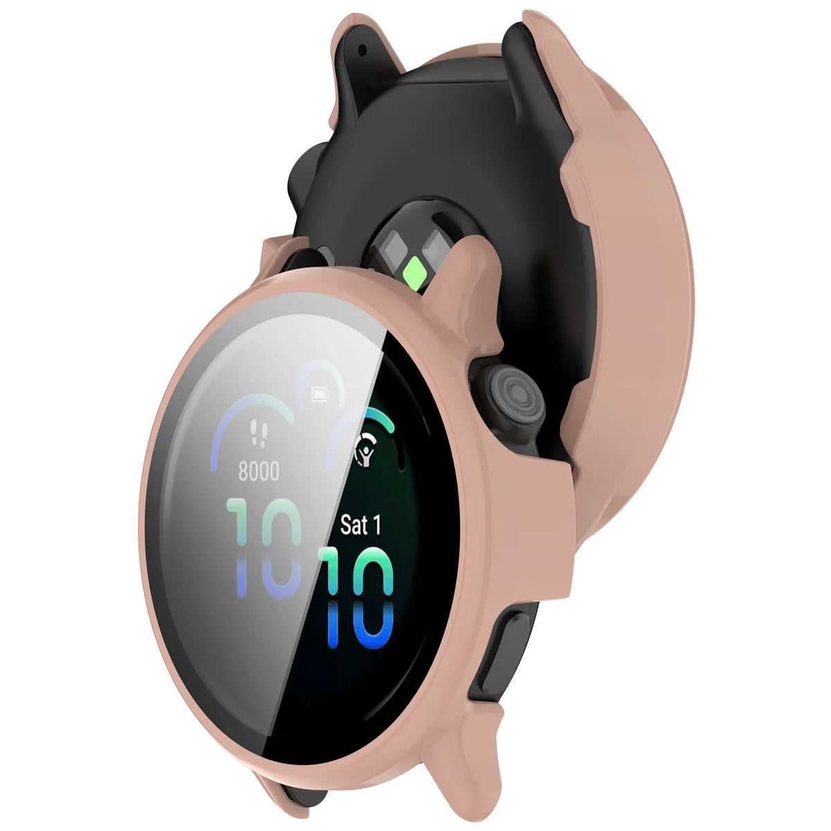 Funda rígida con vidrio Garmin Vivoactive 6 (rosa)