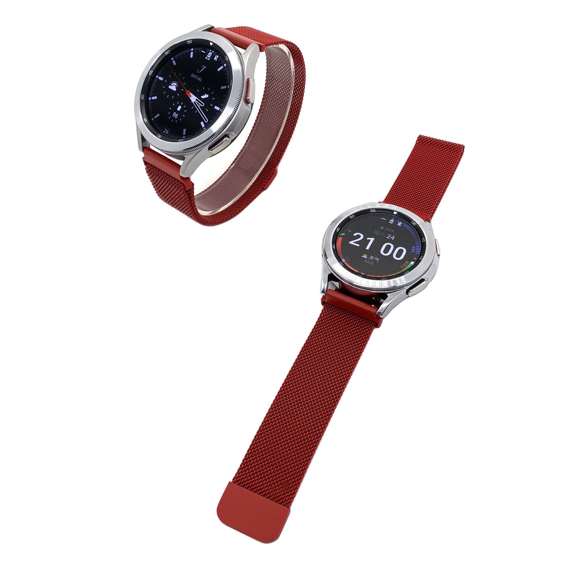 Correa milanesa Huawei Watch GT 3 Pro 43mm (rojo)