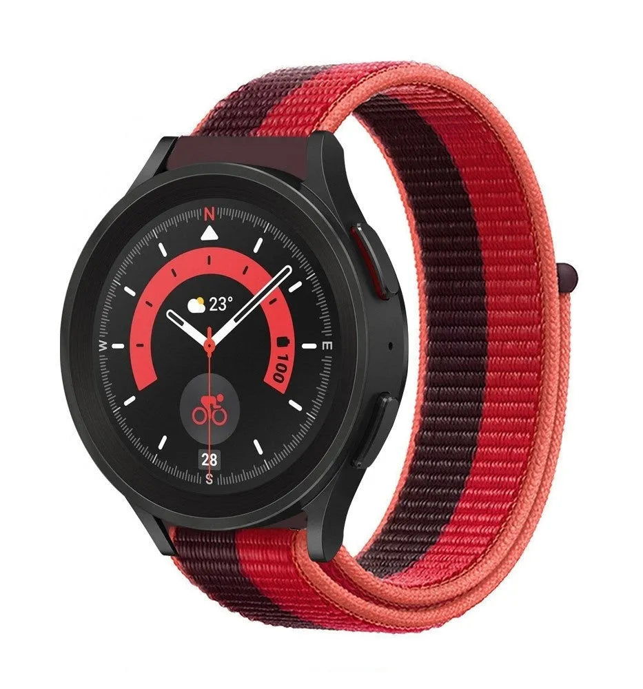 Nylon Strap, on a watch, 3/4 front view