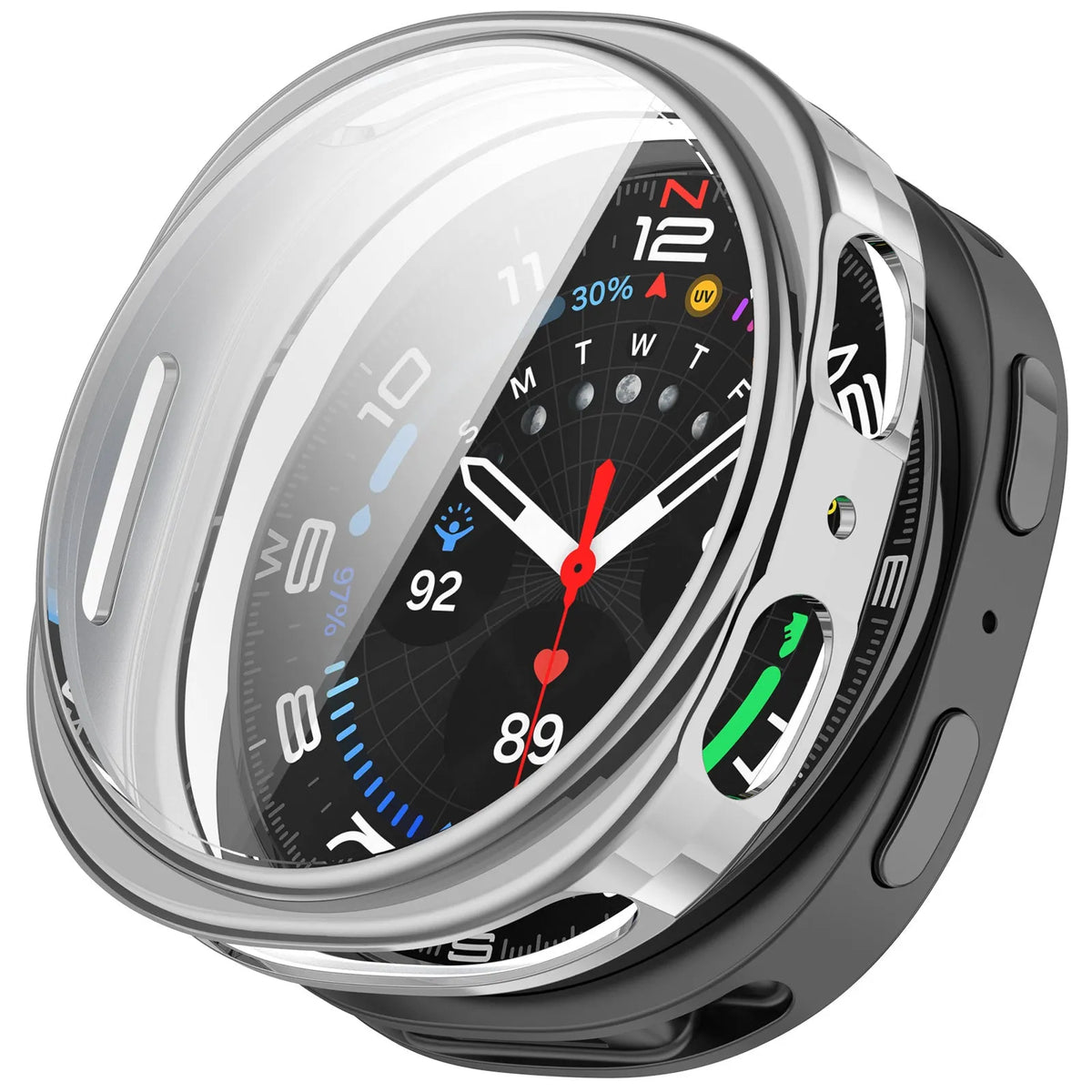 Funda TPU Samsung Galaxy Watch 8 / 9 - 44mm (plateado)