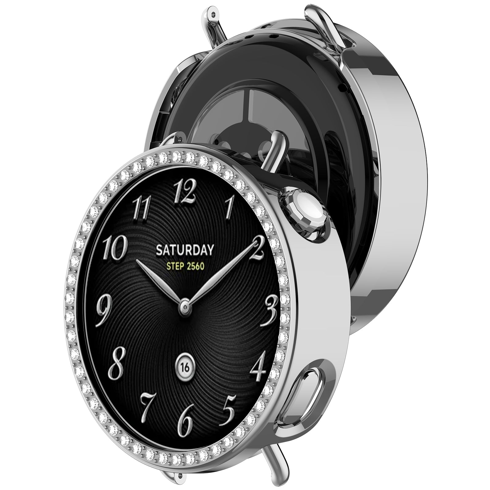 Funda rígida Diamante Xiaomi Watch S4 - 41mm (plateado)