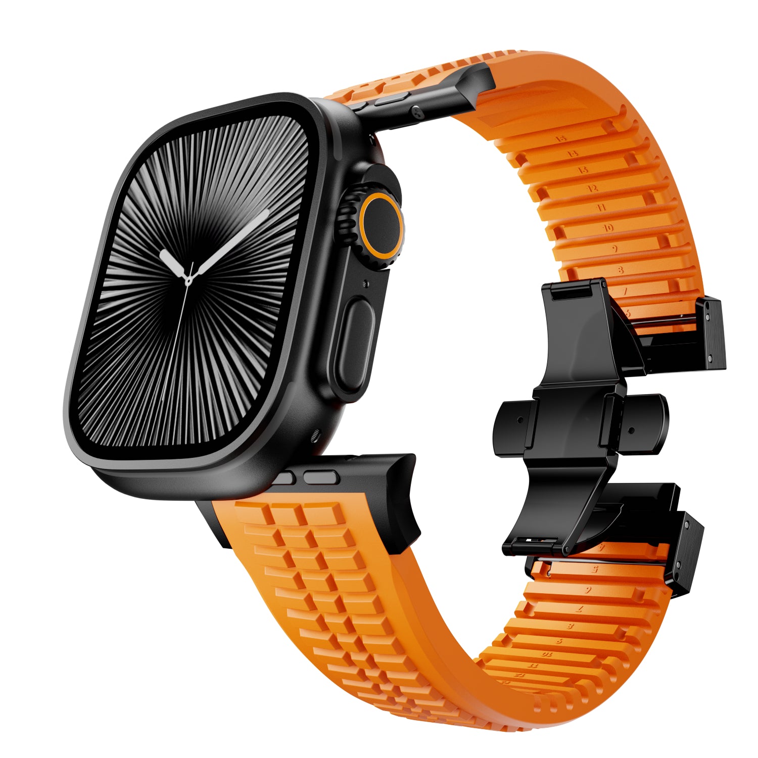 Correa silicona 'Premium' Apple Watch Ultra (naranja)