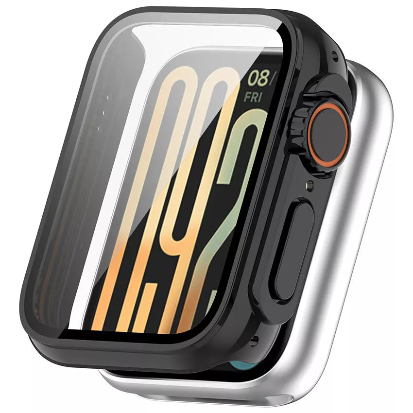 Funda rígida Xiaomi Smart Band 9 Pro con cristal (negra)